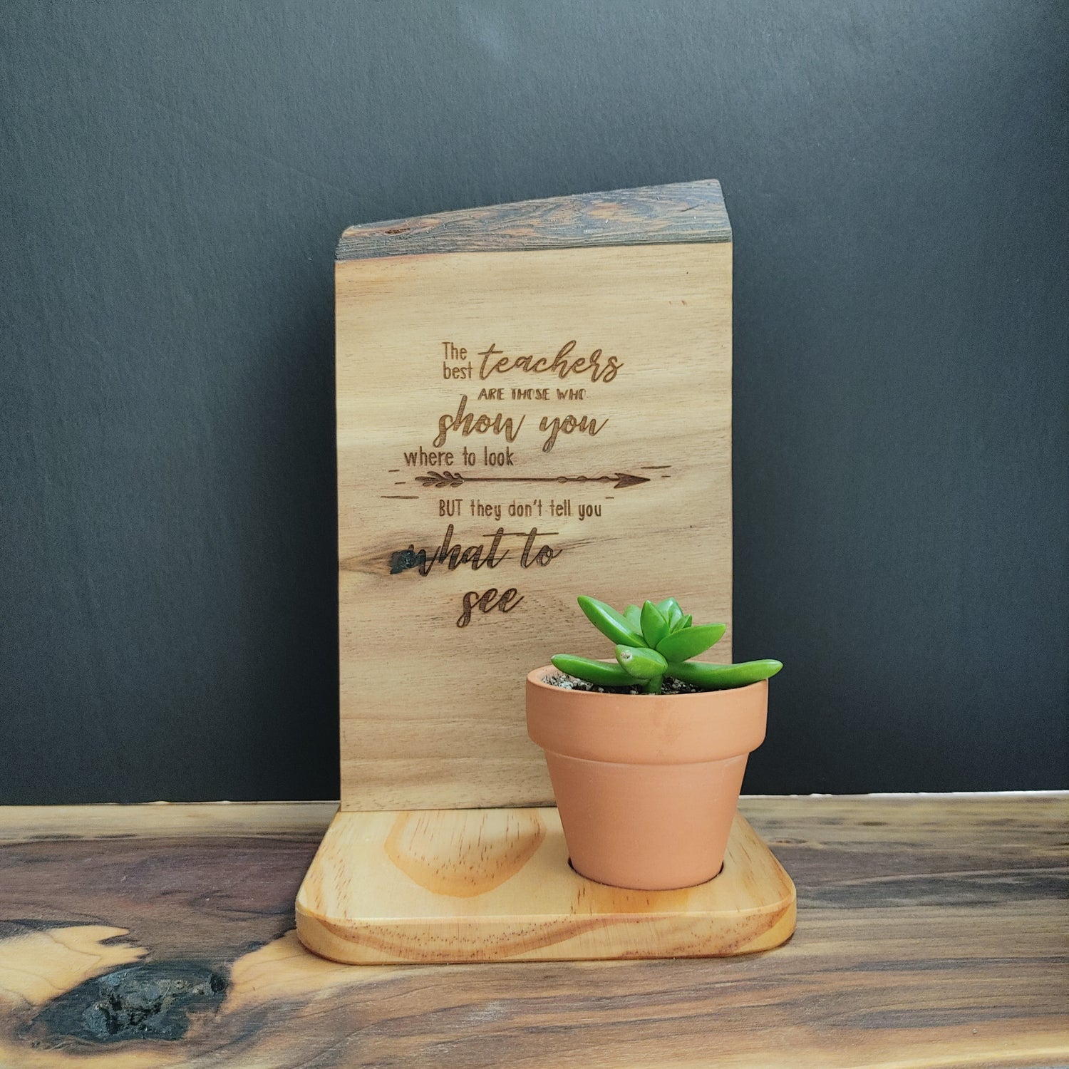 Live Edge Wood Tables, Planters & More