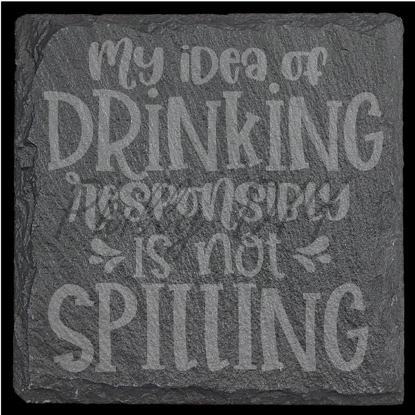 Slate Coaster Personalized with Text or Graphics