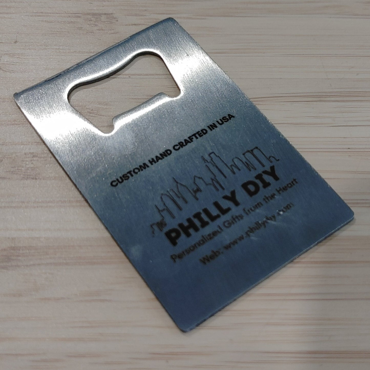 Crafted for You: Custom Laser-Engraved Metal Bottle Opener