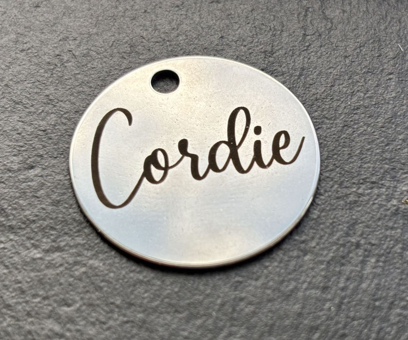 Pet Tag Engraving (Free & Local Pickup only)