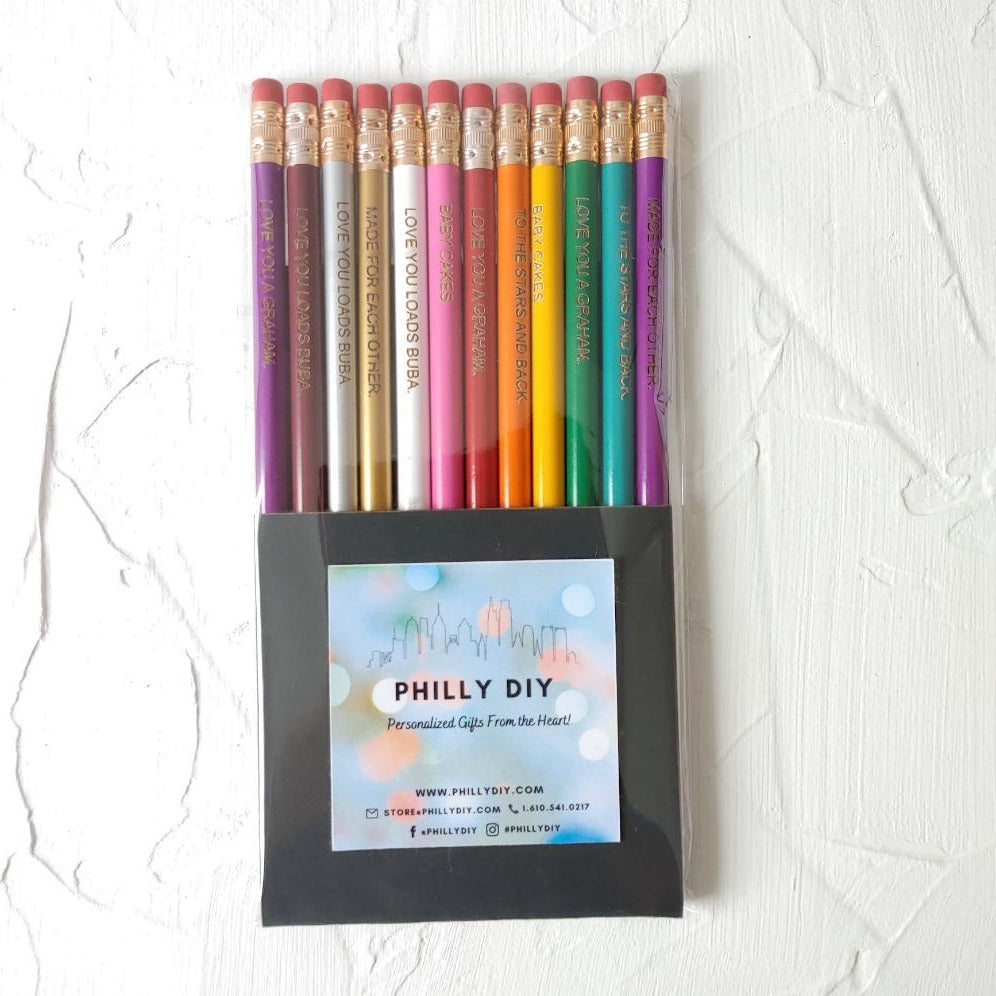 Personalized Colored Pencils (Set of 12 pencils)