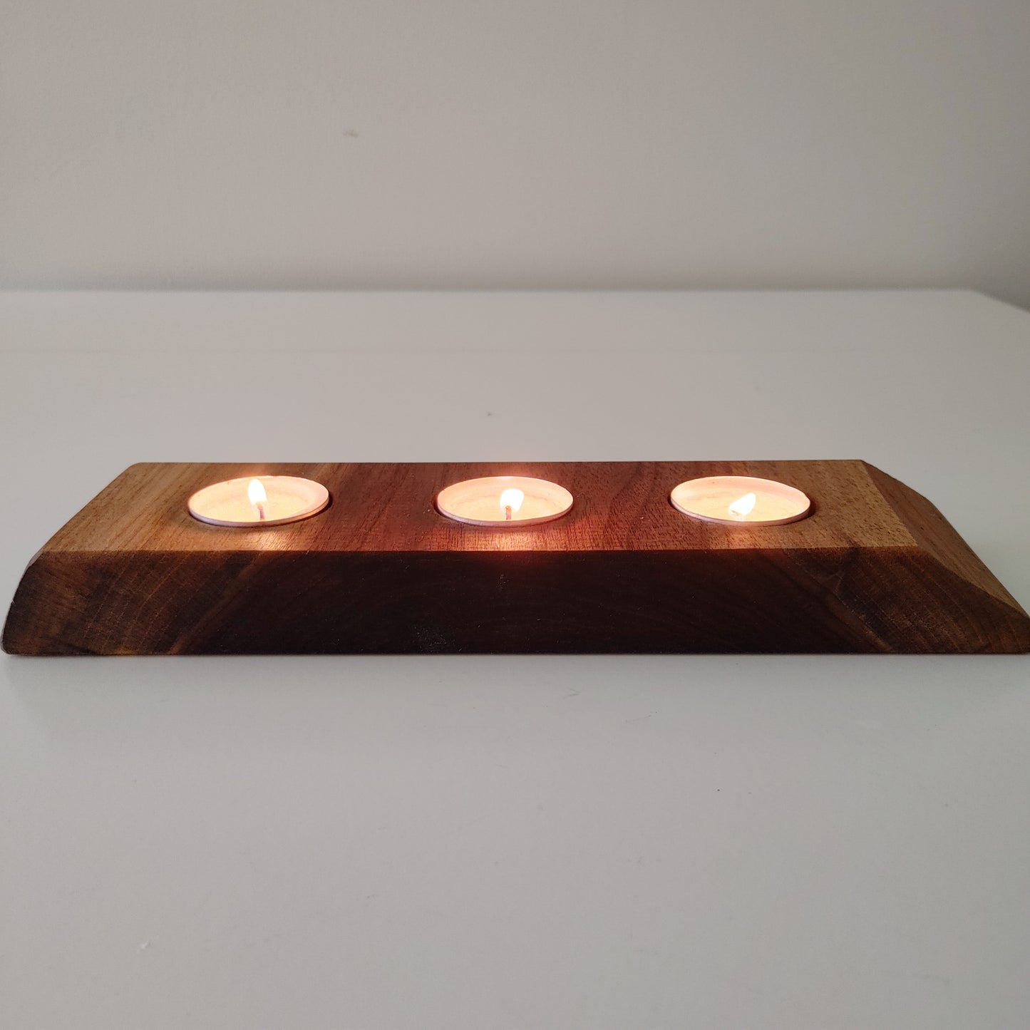 Live Edge Black Walnut Tea Light Candle Holders