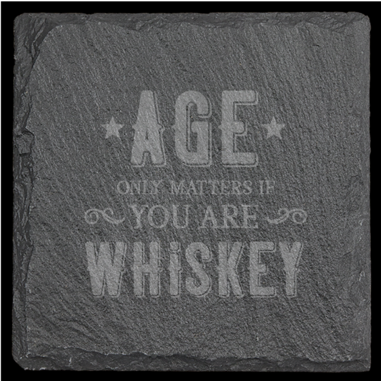 Funny Drink Themed Slate Coasters - set of 4
