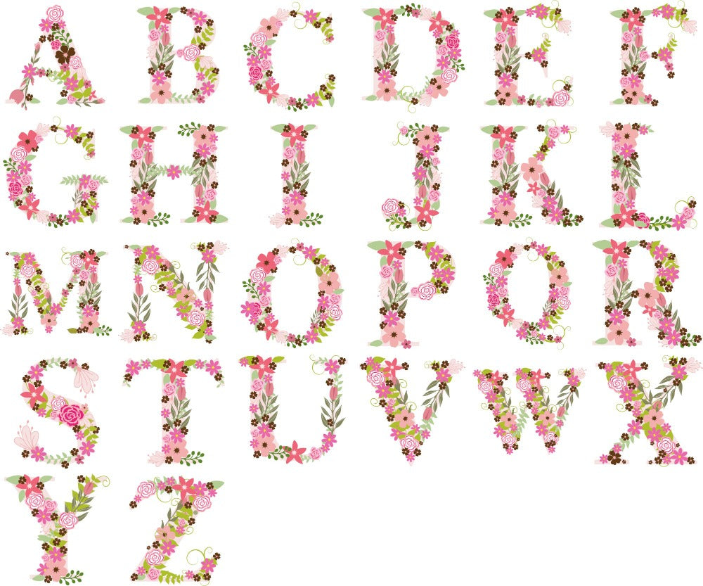 Floral Alphabets