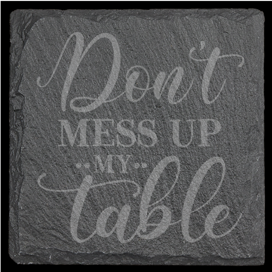 Funny Drink Themed Slate Coasters - set of 4
