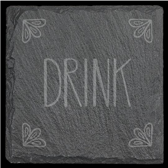 Inspirational Slate Coasters - set of 4