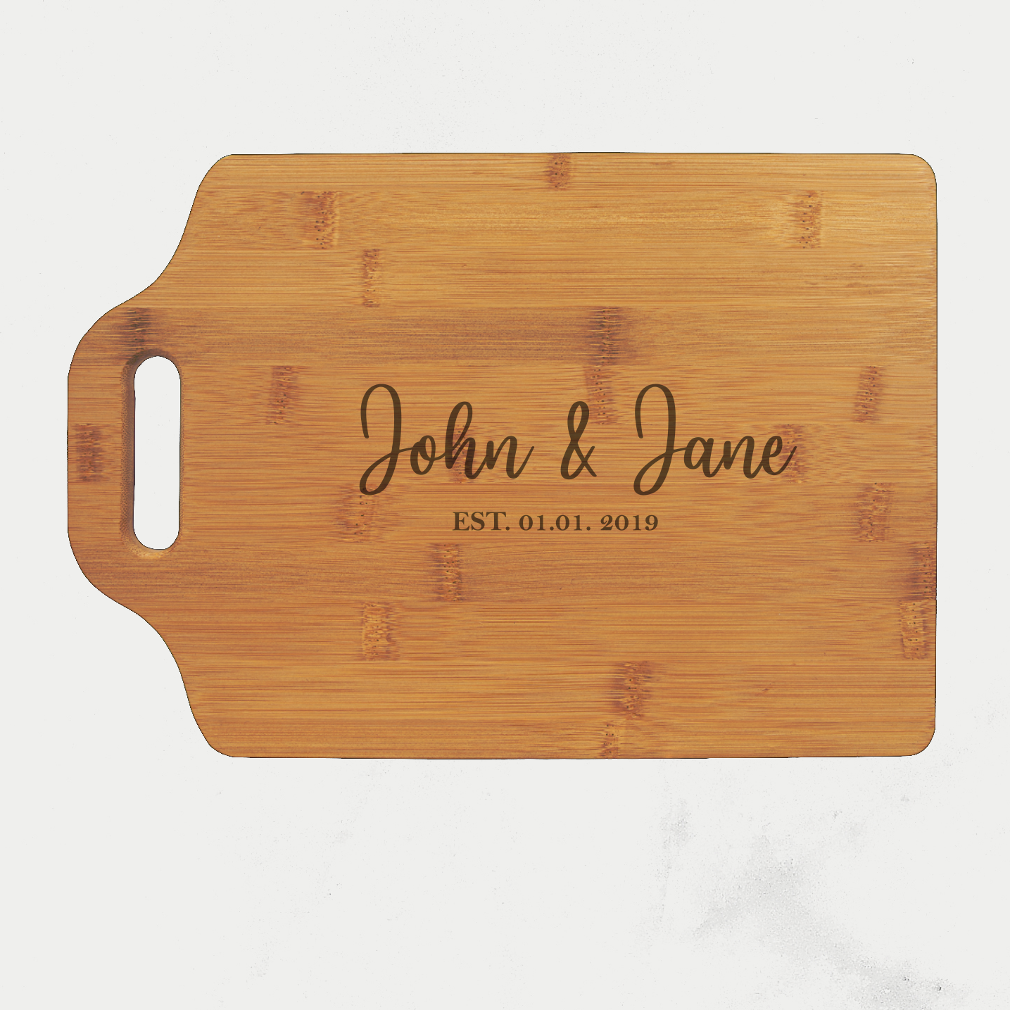 Custom Cutting Board Engraved With First & Last Names