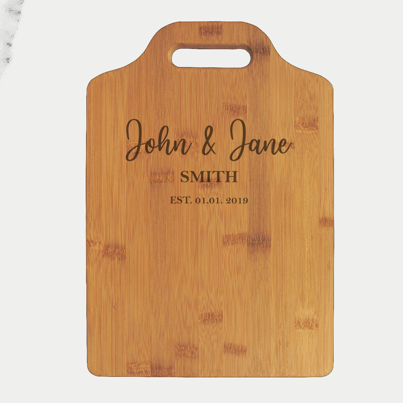 Custom Cutting Board Engraved With First & Last Names