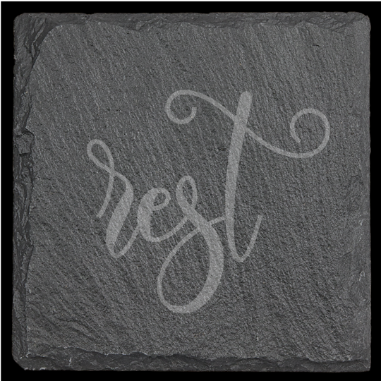 Inspirational Slate Coasters - set of 4