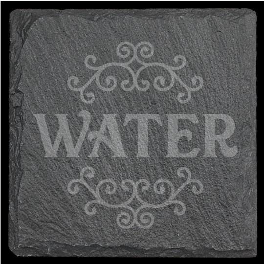 Funny Drink Themed Slate Coasters - set of 4