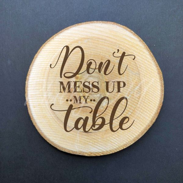 Funny Drink Themed Birch Wood Coasters - set of 4