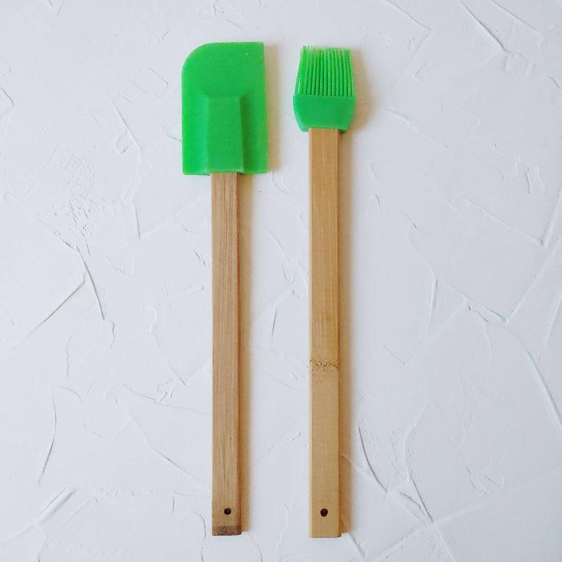 Personalized Silicone Spatula & Brush Set