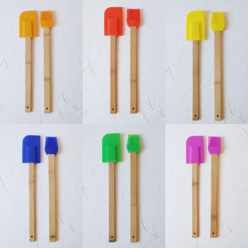 Personalized Silicone Spatula & Brush Set