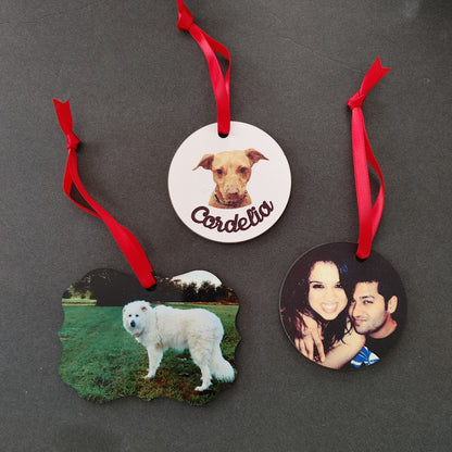 Personalized Double Sided Photo Ornament