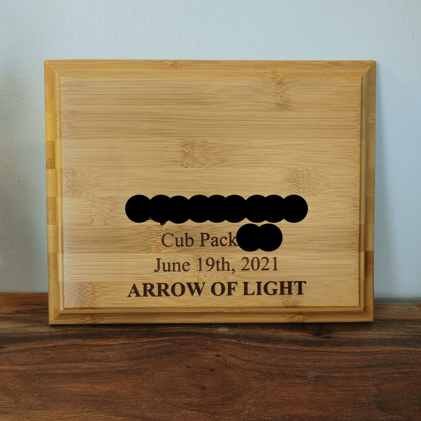 Custom Engraved Bamboo Plaque for Dads, Moms, Grads, Teachers & more