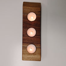 Load image into Gallery viewer, Live Edge Black Walnut Tea Light Candle Holders
