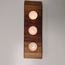 Load image into Gallery viewer, Live Edge Black Walnut Tea Light Candle Holders
