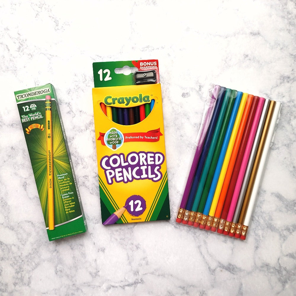 Back to School: Personalized Graphite Pencils + Crayola Color Pencils