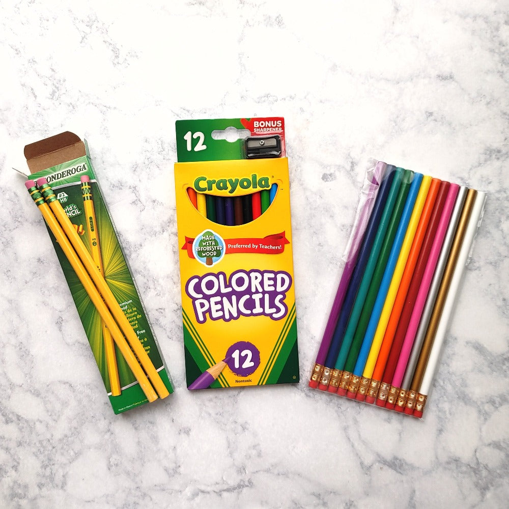 Back to School: Personalized Graphite Pencils + Crayola Color Pencils