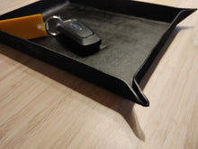 Load image into Gallery viewer, Personalized Engraved Leather tray made with Genuine Leather
