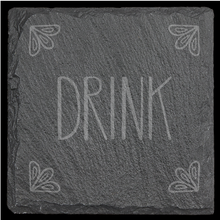 Load image into Gallery viewer, Funny Drink Themed Slate Coasters - set of 4
