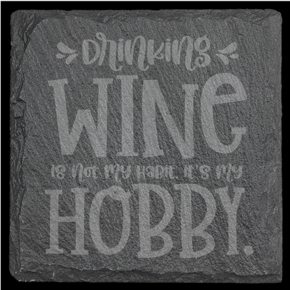 Funny Drink Themed Slate Coasters - set of 4