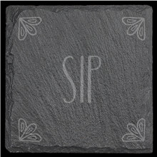 Load image into Gallery viewer, Inspirational Slate Coasters - set of 4
