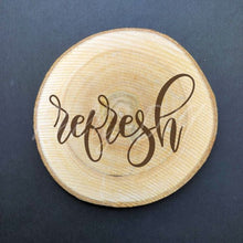 Load image into Gallery viewer, Inspirational Birch Wood Coasters - set of 4
